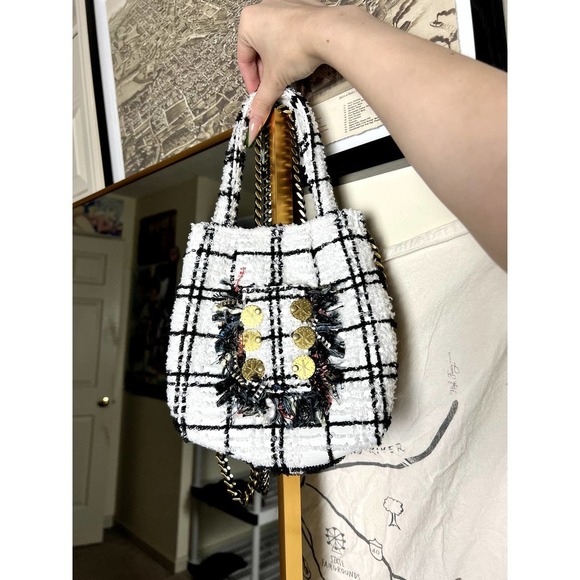 Kooreloo Mini Book Tote Paloma Black & White NWOT - Picture 3 of 7